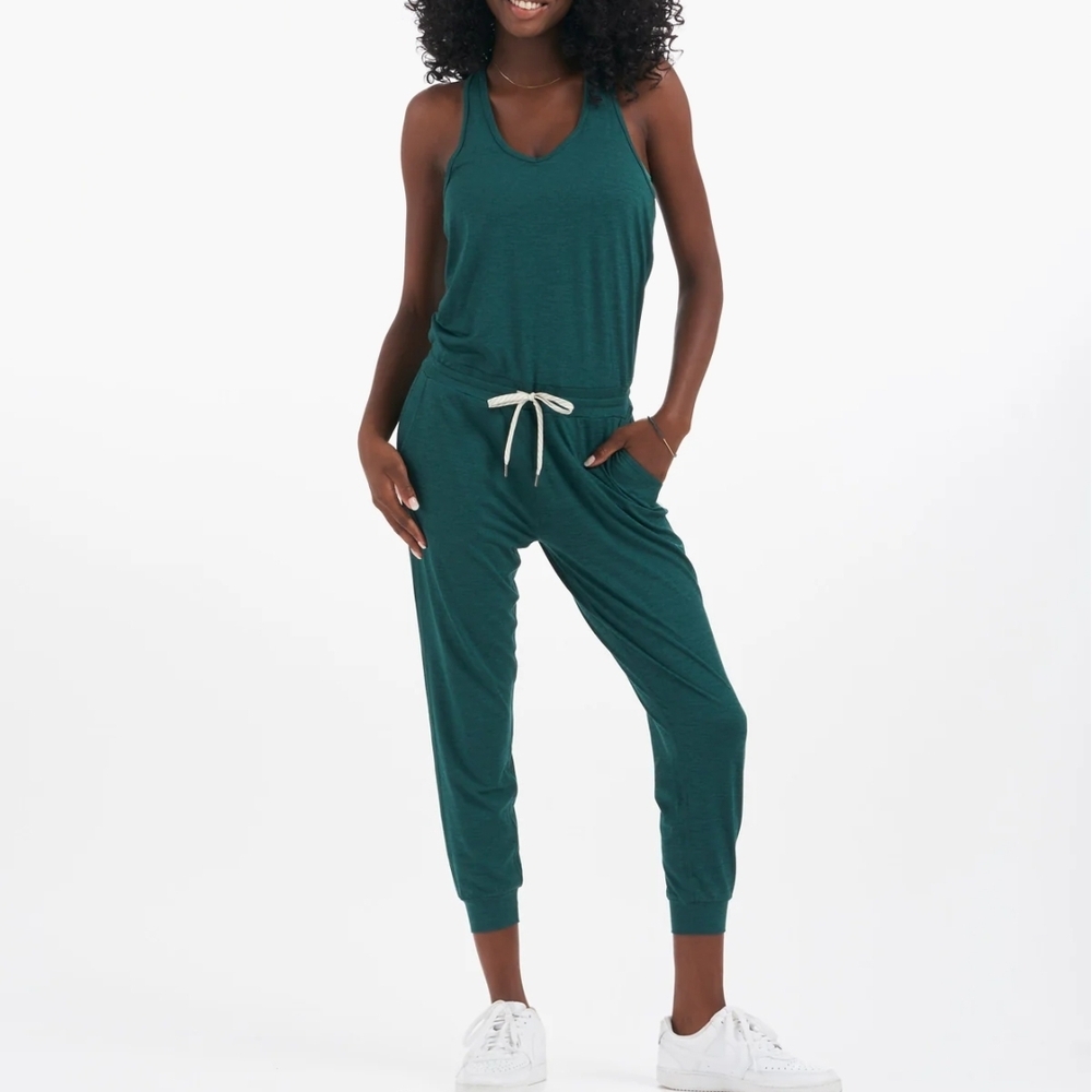 Vuori Deep Green Jumpsuit
